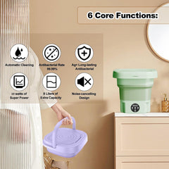 Portable & Foldable Mini Laundry Machine